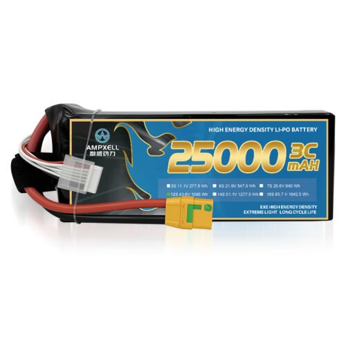 Ampxell Semi Solid State series 25000mAh 43.8V 12S1P Lithium Ion Battery Pack for Drones