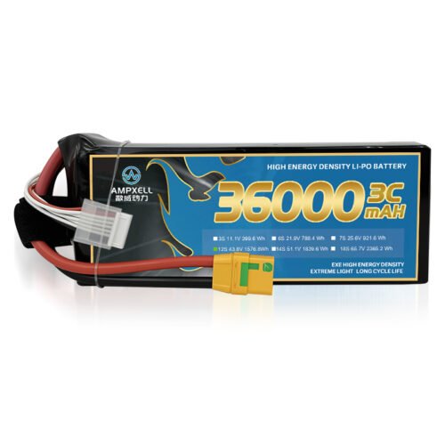 Ampxell Semi Solid State series 36000mAh 43.8V 12S1P Lithium Ion Battery Pack for Drones